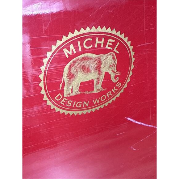 Michel Design Works Tray Red White Snowy Woodland Scene Christmas Winter Holiday - Picture 7 of 10